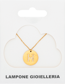 Ogrlica slovo H - Gold Lampone
