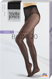 Mode štrample Bikini, 20 DEN, veličina M 42 – 44 – Crna Stella Jones