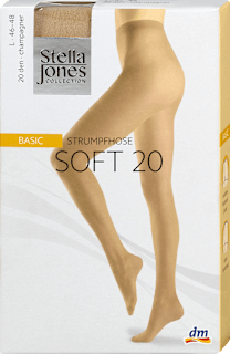 Чорапогащник Soft Basic, champagner, 20 DEN, размер 46-48 Stella Jones