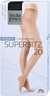 Supersitz Business Strumpfhose schwarz 20 DEN, Gr. 50-52 Stella Jones