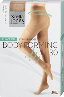 Чорапогащник Bodyforming Function, champagner, 30 DEN, размер 38-40 Stella Jones