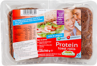 Proteinske tost kiflice, 4x65g Mestemacher