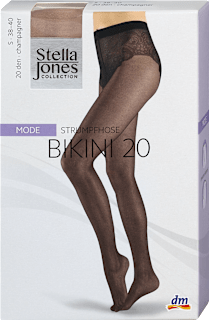 Mode Bikini štrample 20 DEN, veličina 38-40 Champagner Stella Jones
