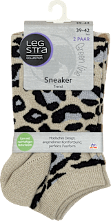 Sneaker Socken Damen Leo, Gr. 39-42 (2 Paar) Legstra
