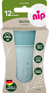 Trinkbecher blau, ab 12. Monat, 250 ml Nip