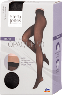 Opaque Trend Strumpfhose schwarz 50 DEN, Gr. 40-42 (M) Stella Jones