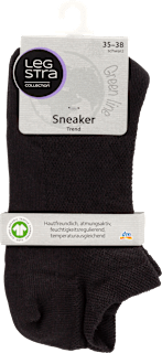 Sneaker Socken Trend Damen schwarz, Gr. 35 - 38 (1 Paar) Legstra