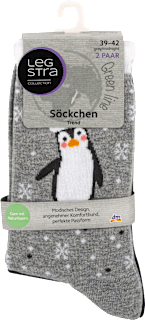 Ponožky Trend modrá/sivá s tučniakom, veľ. 35-38 (2 páry) Legstra