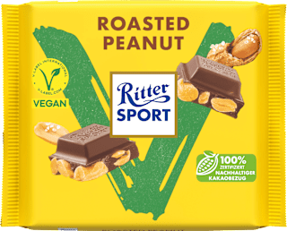 Cioccolato Vegan con arachidi tostate e salate Ritter SPORT