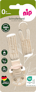 Schnullerband stay green braun Nip