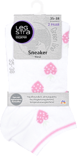 ponožky Sneaker Trend jahody, velikost 35-38,  2 páry Legstra