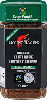 ORGANIC FAIRTRADE INSTANT KAFA - bez kofeina MOUNT HAGEN