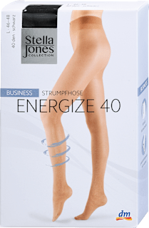 Hlačne nogavice Energize 40 DEN, 46-48, črne Stella Jones