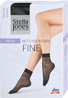 Mrežaste nogavičke Fine One Size, črne Stella Jones