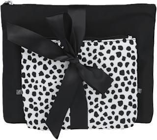 Set beauty case bianco e nero PARSA BEAUTY