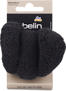 Mekane gumice za kosu, velike – crna ebelin