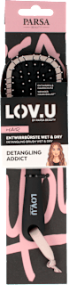 LOV.U četka za kosu ovalna u crnoj boji PARSA BEAUTY
