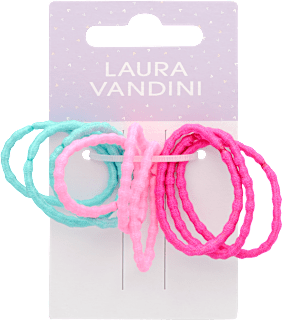 Hajgumi szett, rózsaszín-türkiz LAURA VANDINI