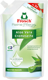 Reine Pflege Aloe Vera Pflegeseife Umweltbeutel Frosch Senses