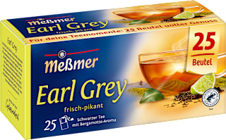 Schwarzer Tee Earl Grey (25 Beutel) Meßmer