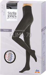 Hlačne nogavice Klima 70 DEN, 42-46, črne Stella Jones