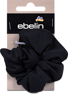 Scrunchie elastika za lase, črna ebelin
