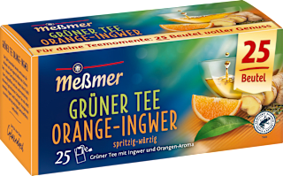 Grüner Tee Orange-Ingwer (25 Beutel) Meßmer