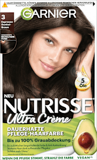 Nutrisse Creme dauerhafte Pflege-Haarfarbe - Nr. 30 Espresso Dunkelbraun GARNIER NUTRISSE