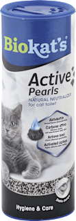 Podstielka pre mačky Active Pearls - aktívne uhlie do mačacích toaliet Biokat's