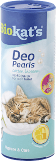 Osviežovač mačacích toaliet Deo Pearls cotton blossom Biokat's