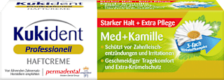 Haftcreme Professionell Kamille starker Halt Kukident