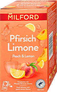 Őszibarackos-citromos gyümölcstea, 20 filter Milford