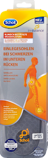 In-Balance Einlegesohlen bei Rückenschmerzen Größe 37 - 39,5 (1 Paar) Scholl