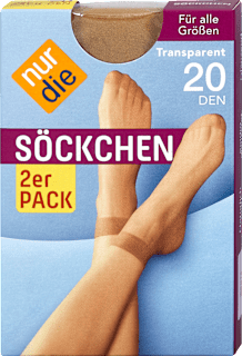 Söckchen amber 20 DEN transparent (2 Paar) nur die