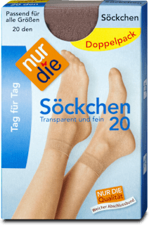 Tag für Tag Söckchen perle 20 DEN (1 Paar) nur die