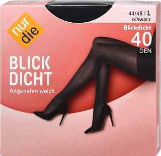Strumpfhose Blickdicht schwarz 40 DEN, Gr. 44/48 (1 Paar) nur die