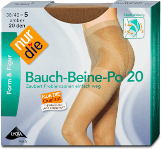 Form & Figur Bauch-Beine-Po Strumpfhose amber 20 DEN, Gr. 38/40 nur die