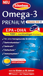Omega-3 Premium Fischöl Kapseln 90 St Schaebens