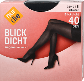 Strumpfhose Blickdicht schwarz 40 DEN, Gr. 38/40 nur die