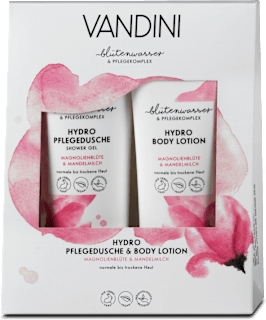 Geschenkset Hydro Körperpflege Pflegedusche & Body Lotion VANDINI