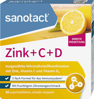 Zink + C + D Lutschtabletten 20 St. sanotact