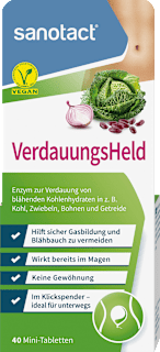 Verdauungsheld Tabletten im Klickspender sanotact