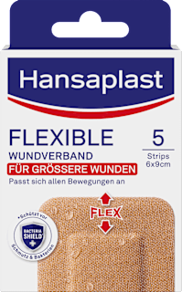 Flexibler Wundverband (6x9 cm) Hansaplast