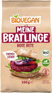 Vegetarisches Hack Rote Bete Bratlinge BIOVEGAN