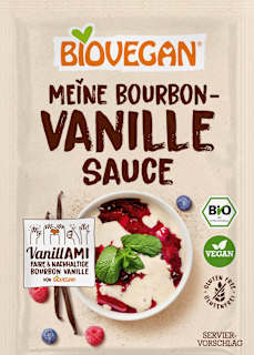 Vanille Sauce mit Bourbon-Vanille BIOVEGAN