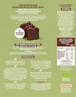 Backmischung Schokokuchen, glutenfrei BIOVEGAN