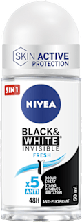 Deodorante roll-on Black & White Invisible Fresh NIVEA