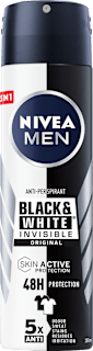 Deodorante spray Black & White Invisible Original NIVEA MEN