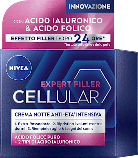 Crema notte antietà Hyaluron Cellular Filler NIVEA
