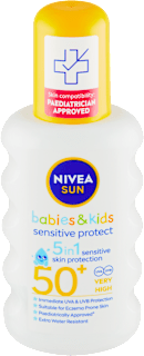dětský sprej na opalování sensitive protect OF50+ NIVEA SUN